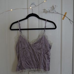 purple lace cami